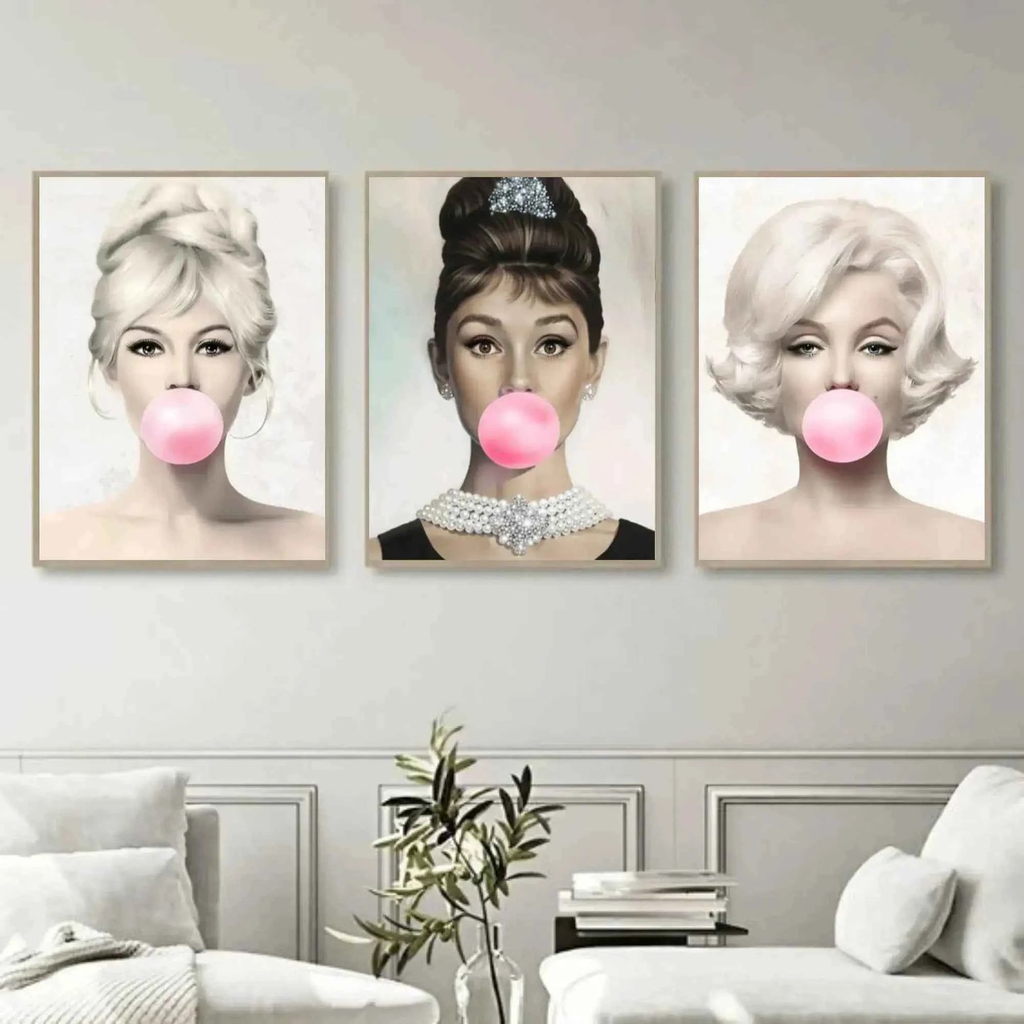 Set Of 3  Pop Art Stars