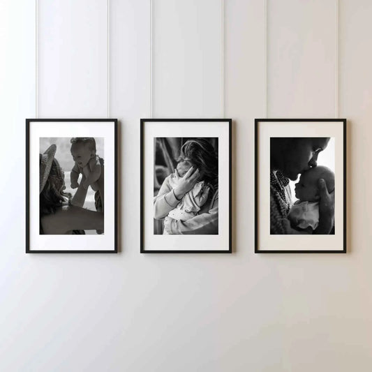 Personalised canvas wall art set of 3 panels – custom photo prints free worldwide shipping