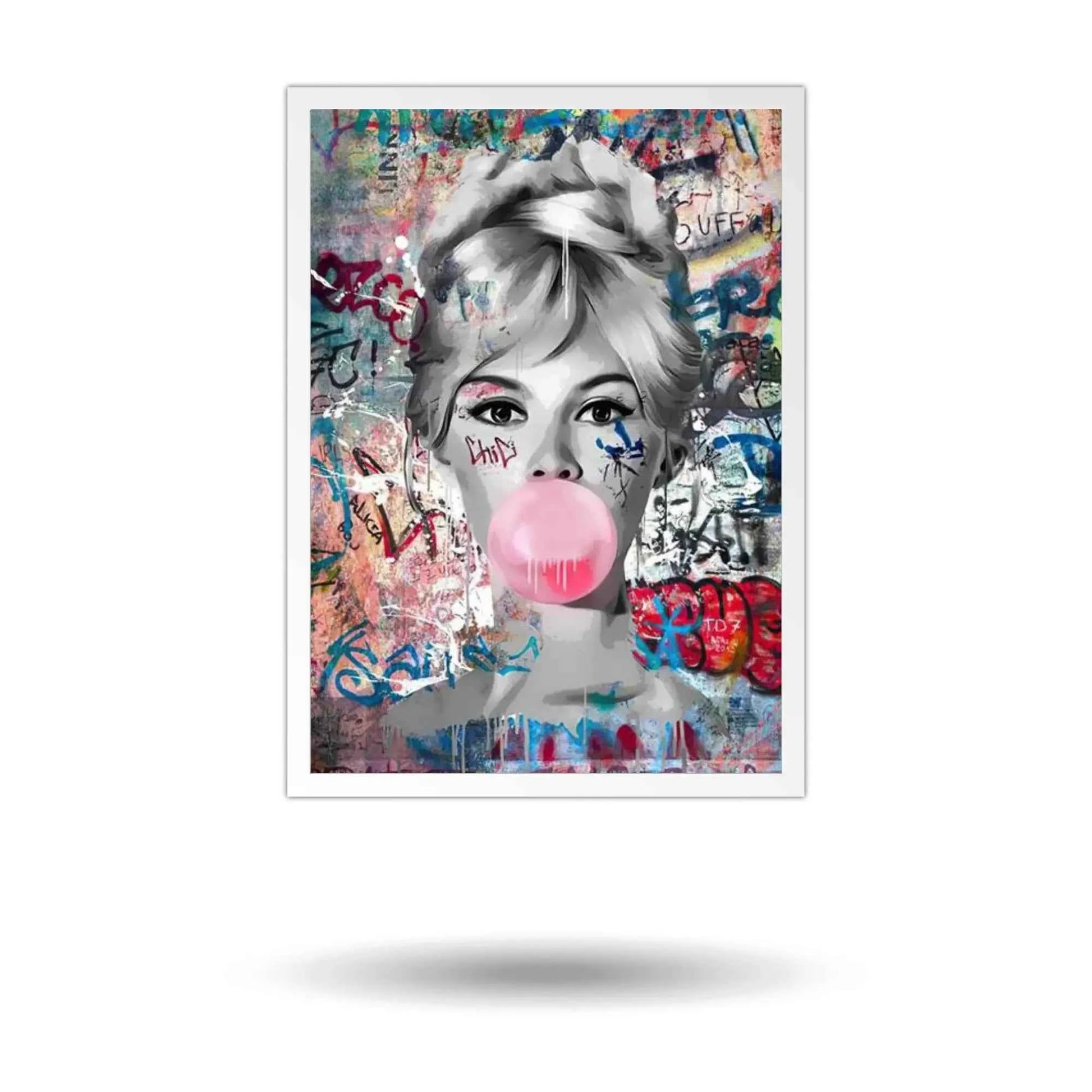 Bubble Gum Graffiti Wall Art