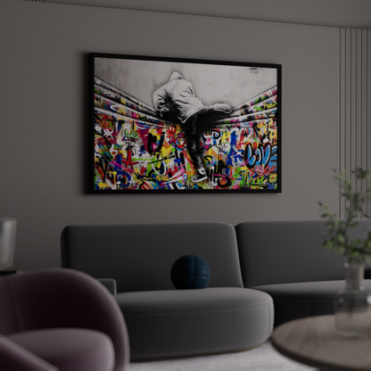 banksy art​ - Graffiti Wall Art - large wall art​ - graffiti on wall art