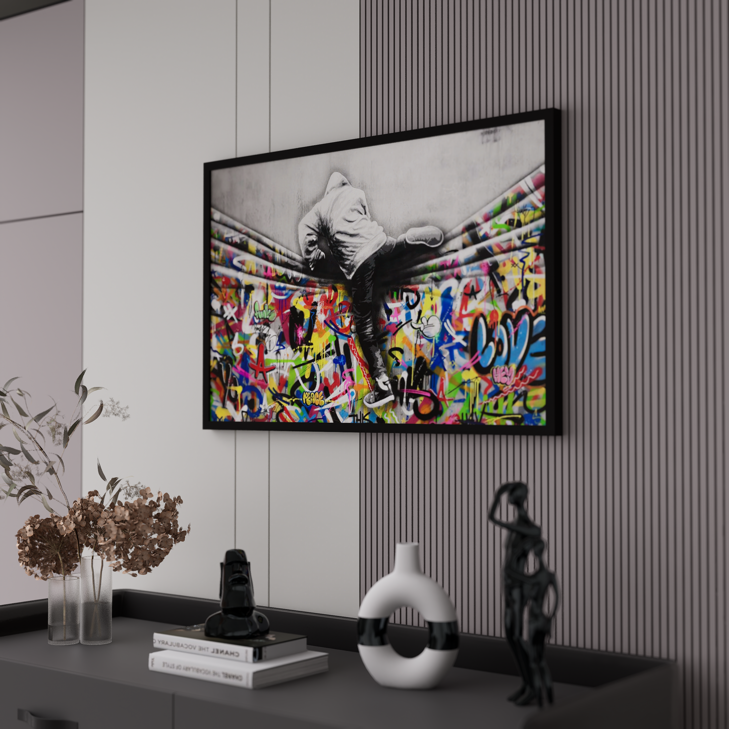 banksy art​ - Graffiti Wall Art - large wall art​ - graffiti on wall art