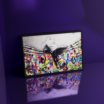 banksy art​ - Graffiti Wall Art - large wall art​ - graffiti on wall art