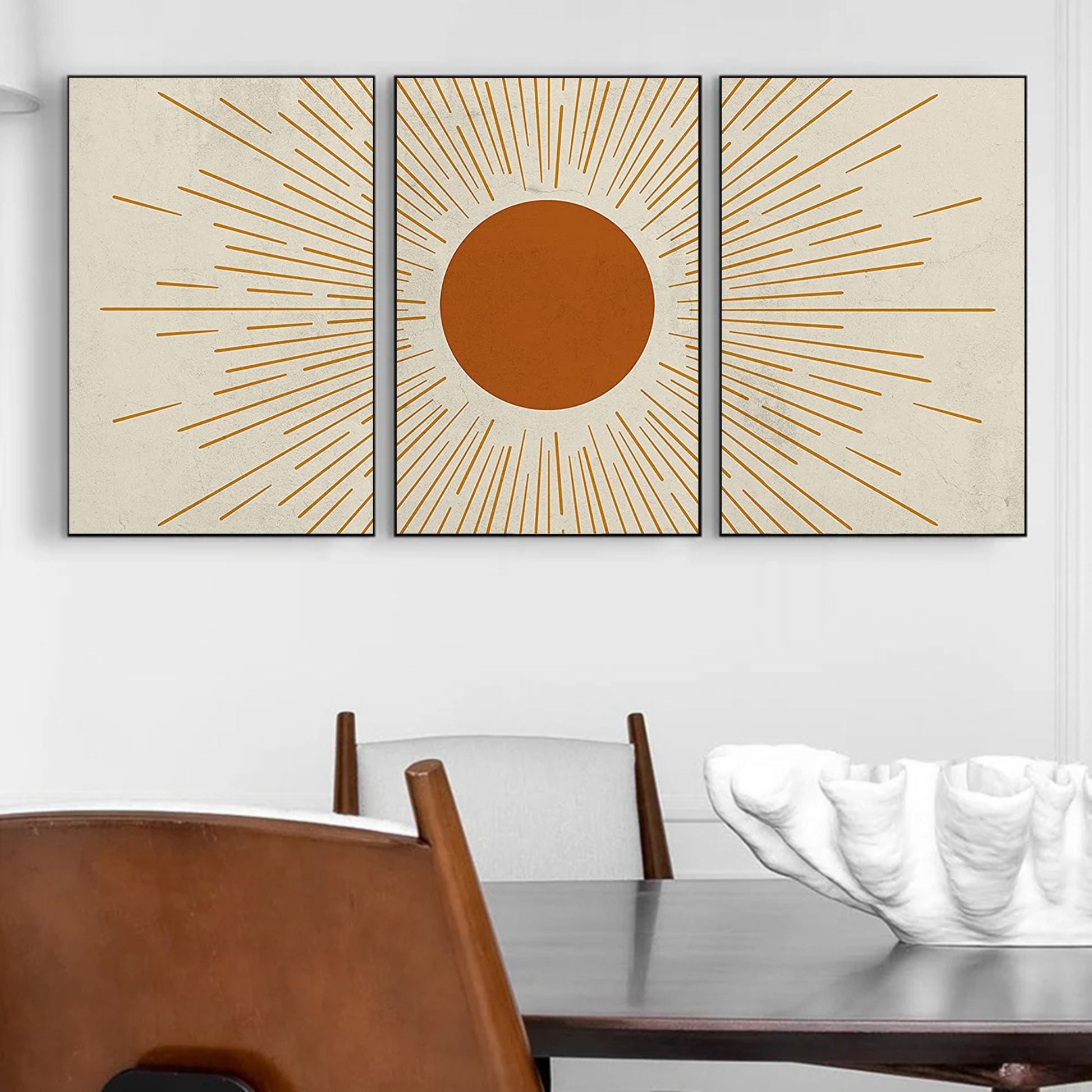 Set of 3 Boho Sun Sunshine Design – Stylish Home Decor - Mycanvart